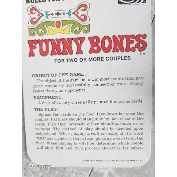 SL Parker Bothers Vintage Funny Bones game - Picture 5 of 6